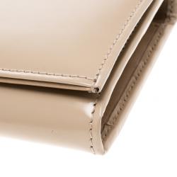 Pre Owned محفظة غوتشي زخرفة جوهرة كريستالات جلد بيج