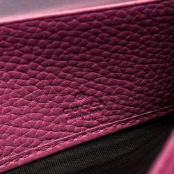 Gucci Pink Leather GG Marmont Continental Wallet