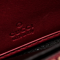 Gucci Beige/Red GG Canvas Zip Around Wallet