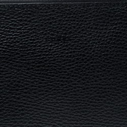 Pre Owned Gucci Black Leather Bamboo Tassel Clutch