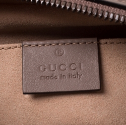 مملوكة مسبقًا Gucci Beige Matelassé Leather Mini GG Marmont Crossbody Bag