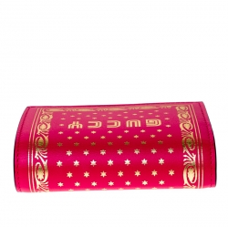 مملوكة مسبقًا Gucci Pink/Gold Guccy Logo Leather Bifold Compact Wallet