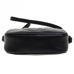 Pre Owned Gucci Black Leather Soho Disco Crossbody Bag