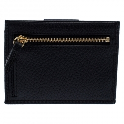 Gucci Black Leather GG Marmont Card Wallet
