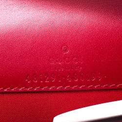 Gucci Red Guccissima Leather Mini Cherry Chain Shoulder Bag