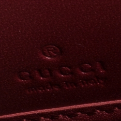 Gucci Beige/Red GG Supreme Canvas Cherry Zip Around Wallet