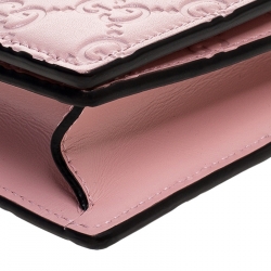 مملوكة مسبقًا Gucci Blush Pink Guccissima Leather Cat Head Chain Bag