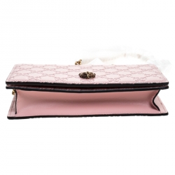مملوكة مسبقًا Gucci Blush Pink Guccissima Leather Cat Head Chain Bag
