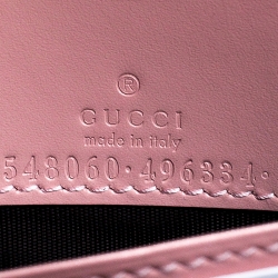 مملوكة مسبقًا Gucci Blush Pink Guccissima Leather Cat Head Chain Bag