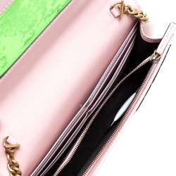 مملوكة مسبقًا Gucci Blush Pink Guccissima Leather Cat Head Chain Bag