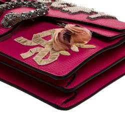 مملوكة مسبقًا حقيبة كتف غوتشي  ديونيسوس لؤلؤ غوتشيفي جلد وردية