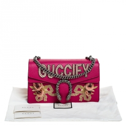 مملوكة مسبقًا حقيبة كتف غوتشي  ديونيسوس لؤلؤ غوتشيفي جلد وردية