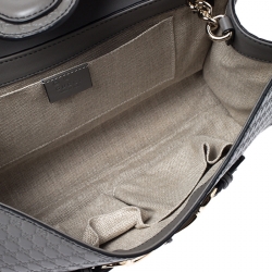 مملوكة مسبقًا Gucci Grey Microguccissima Leather Medium Emily Chain Shoulder Bag