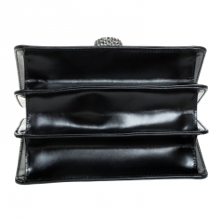 Pre Owned Gucci Black Leather Small Thiara Bamboo Top Handle Bag