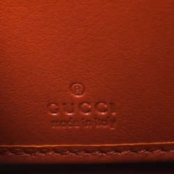 Gucci Orange Guccissima Leather Emily Zip Around Wallet