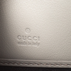 Gucci Off White Guccissima Leather Mayfair Zip Around Wallet