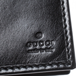 Gucci Beige/Black GG Canvas and Leather Wallet