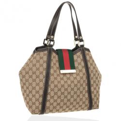 مملوكة مسبقًا Gucci GG Monogram New Ladies Web Medium Tote