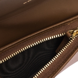 Pre Owned Gucci Beige GG Supreme Canvas Bird Embroidered Bifold Card Holder 