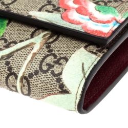 Gucci Multicolor GG Supreme Tian Print Canvas Continental Flap Wallet