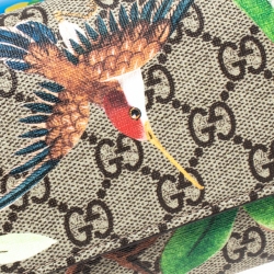 Gucci Multicolor GG Supreme Tian Print Canvas Continental Flap Wallet