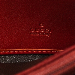مملوكة مسبقًا Gucci Red Guccissima Leather Interlocking G Continental Wallet