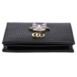 Pre Owned Gucci Black GG Marmont Leather Limited Edition Bosco Bifold Wallet