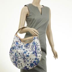 مملوكة مسبقًا Gucci Blue Flora Wave Hobo