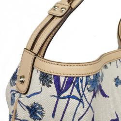 مملوكة مسبقًا Gucci Blue Flora Wave Hobo