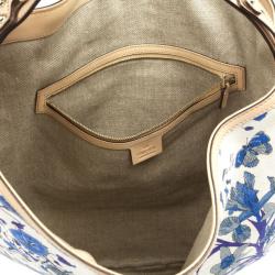 مملوكة مسبقًا Gucci Blue Flora Wave Hobo