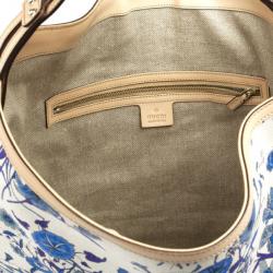 مملوكة مسبقًا Gucci Blue Flora Wave Hobo