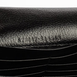 مملوكة مسبقًا Gucci Black/Beige Diagonal Quilt Leather GG Marmont Torchon Wallet on Chain