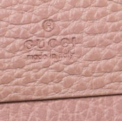 Pre Owned محفظة غوتشي مارمونت جي جي جلد وردي مضغوطة