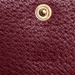 Pre Owned Gucci Beige Tian GG Supreme Canvas Card Case