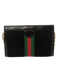 Pre Owned حقيبة كتف غوتشي أوفيديا كانفاس جي جي بيج/بني