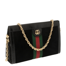 Pre Owned حقيبة كتف غوتشي أوفيديا كانفاس جي جي بيج/بني