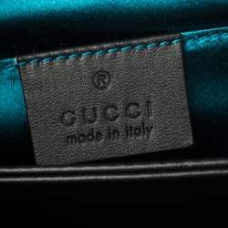 Pre Owned حقيبة كتف غوتشي أوفيديا كانفاس جي جي بيج/بني