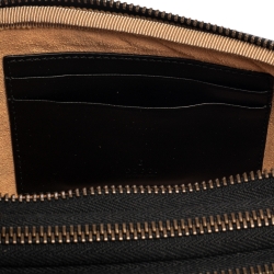 مملوكة مسبقًا Gucci Black Matelasse Leather GG Marmont Triple Zip Chain Bag