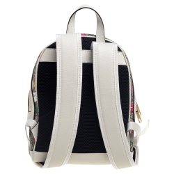 Pre Owned Gucci Multicolor GG Supreme Canvas and Leather Small Ophidia Flora Backpack