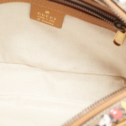 Pre Owned Gucci x Disney Brown GG Supreme Canvas and Leather Mickey Mouse Belt Bag