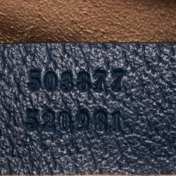 Gucci Blue Leather Small Ophidia Web Shoulder Bag