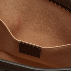 Pre Owned Gucci Beige/Brown GG Supreme Canvas and Leather Ophidia Pouch