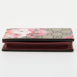 مملوكة مسبقًا Gucci Multicolor GG Supreme Canvas Blooms Card Case