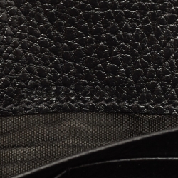 Pre Owned Gucci Black/Beige GG Supreme Canvas and Leather GG Marmont Wallet on Chain 