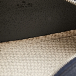 Gucci Beige/Navy Blue GG Supreme Canvas and Leather Ophidia Crossbody Bag