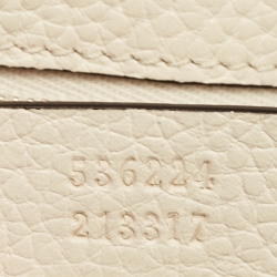 مملوكة مسبقًا Gucci Cream Leather Soho Flap Shoulder Bag