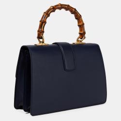 Pre Owned Gucci Tricolor Leather Medium Dionysus Bamboo Top Handle Bag