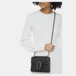 Pre Owned Gucci Pebbled Leather Crossbody Bag