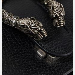 Pre Owned Gucci Pebbled Leather Crossbody Bag