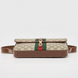 Pre Owned Gucci Brown/Beige GG Supreme Canvas Jackie 1961 Belt Bag
